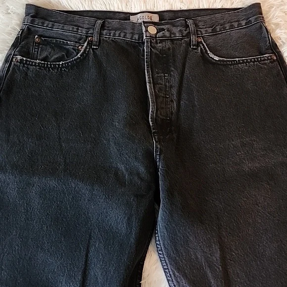 Agolde Los Angeles Black Denim Jeans - Picture 2 of 14